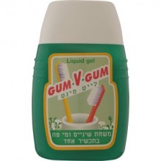 Зубная паста и ополаскиватель 2-в-1 зеленый Гам-Вегам Green (Unique product Mouthwash+Toothpaste in 1 bottle) Gum-V-Gum 120 мл